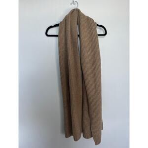 Splendid Cella Jane Ribbed Knit Scarf Women OS Taupe Cashmere Blend Cozy